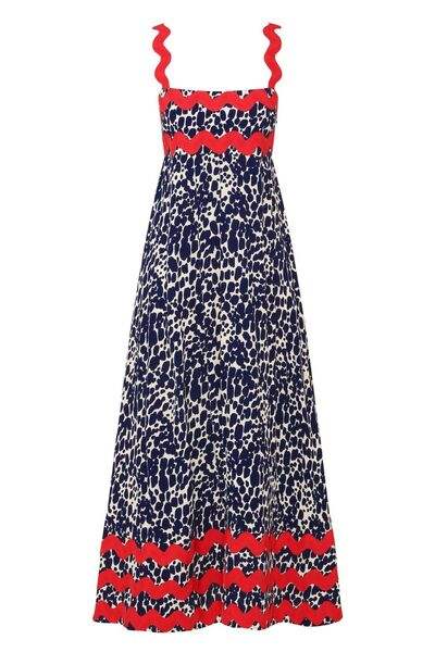 Printed Square Neck Wide Strap Maxi Dress - Trendsi - Flyclothing LLC