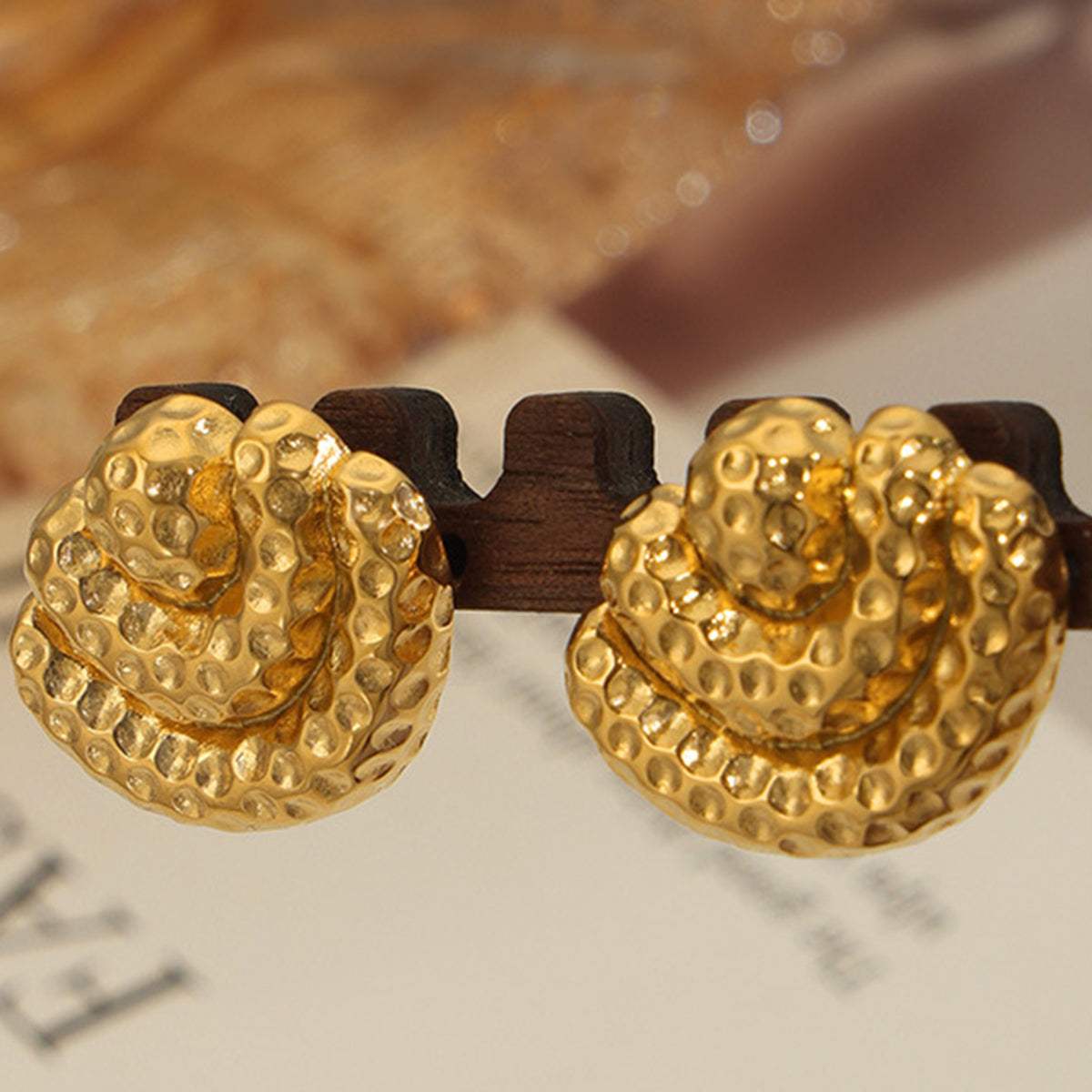 Titanium Steel Geometric Shape Earrings - Trendsi - Flyclothing LLC
