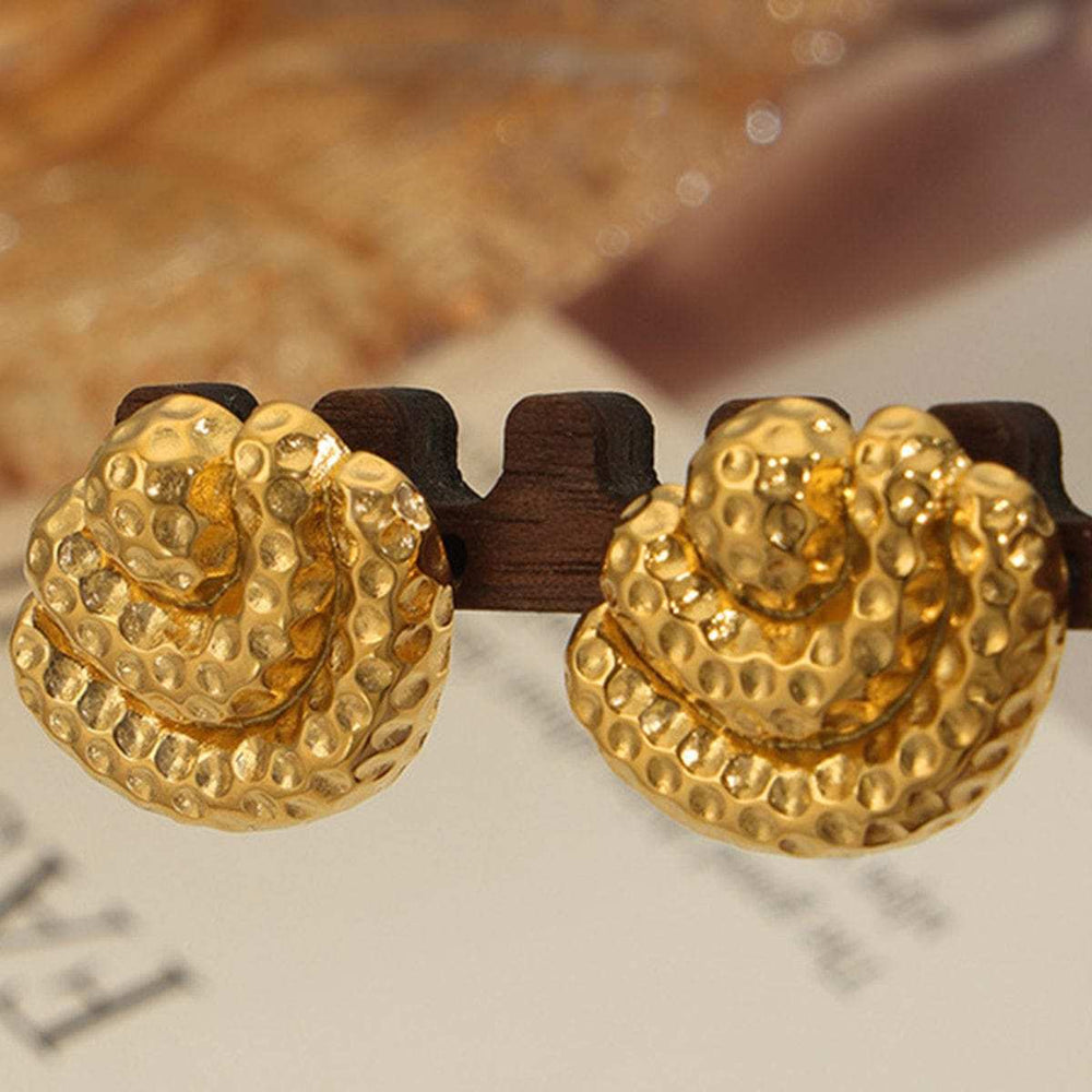 Titanium Steel Geometric Shape Earrings - Trendsi - Flyclothing LLC