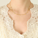 Titanium Steel Charm Necklace - Trendsi