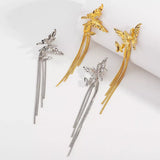 Butterfly Fringe Dangle Earrings - Trendsi - Flyclothing LLC