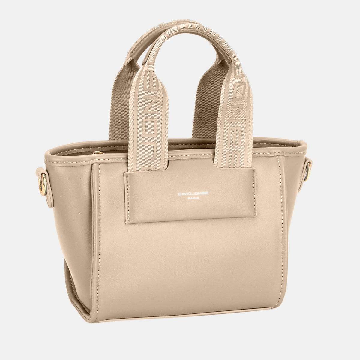 David Jones Small Handbag with Embossed Pattern Handles - Trendsi - Flyclothing LLC