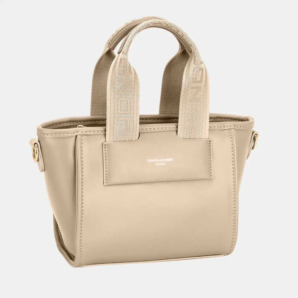 David Jones Small Handbag with Embossed Pattern Handles - Trendsi - Flyclothing LLC