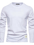 Men's Round Neck Long Sleeve T-Shirt - Trendsi - Flyclothing LLC
