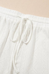 Texture Short Sleeve Top and Shorts Set - Trendsi - Flyclothing LLC