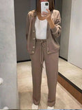 Full Size Button Up Long Sleeve Top and Pants Set - Trendsi - Flyclothing LLC