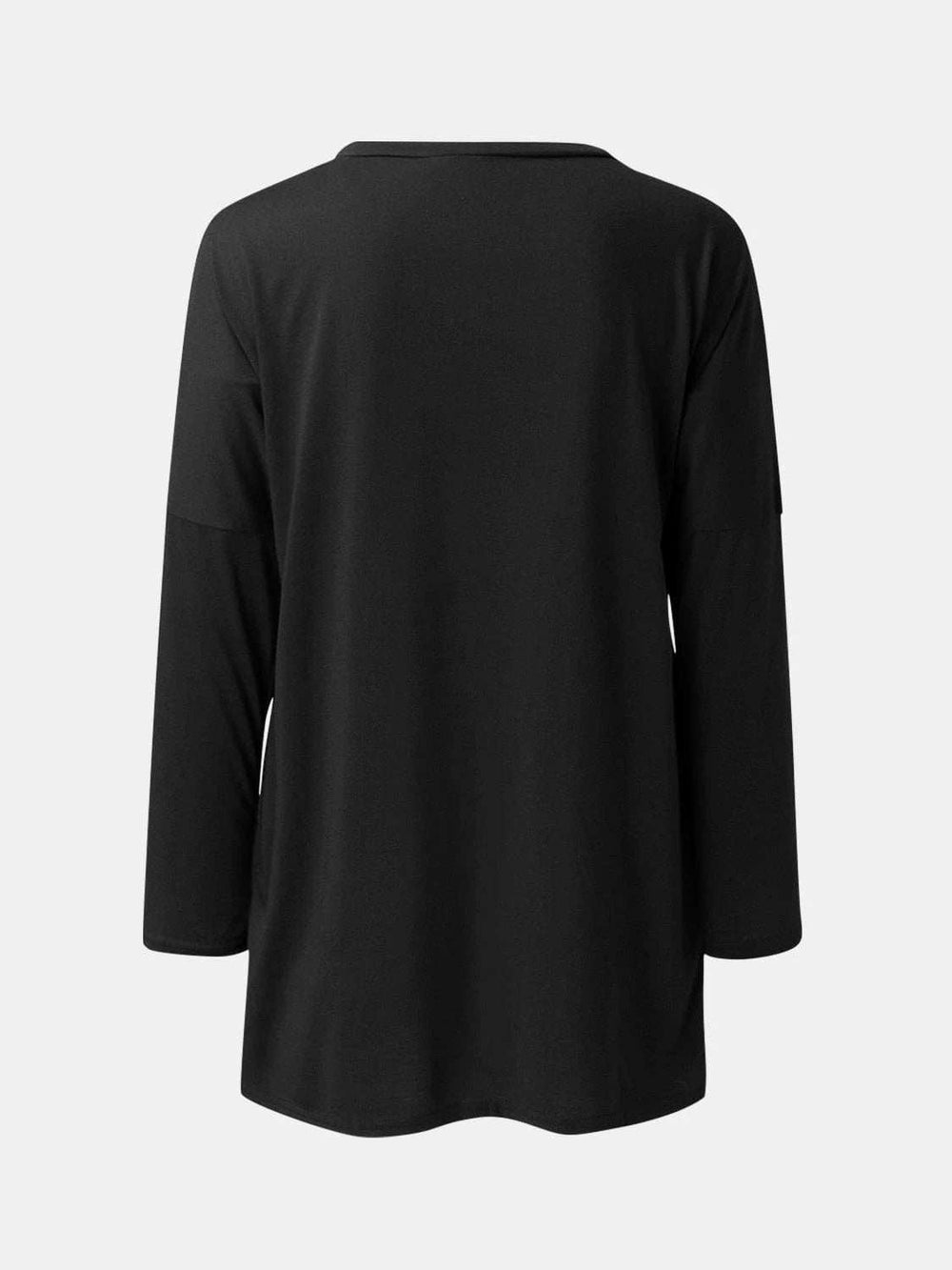 Full Size Round Neck Long Sleeve T-Shirt - Trendsi - Flyclothing LLC