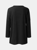 Full Size Round Neck Long Sleeve T-Shirt - Trendsi - Flyclothing LLC