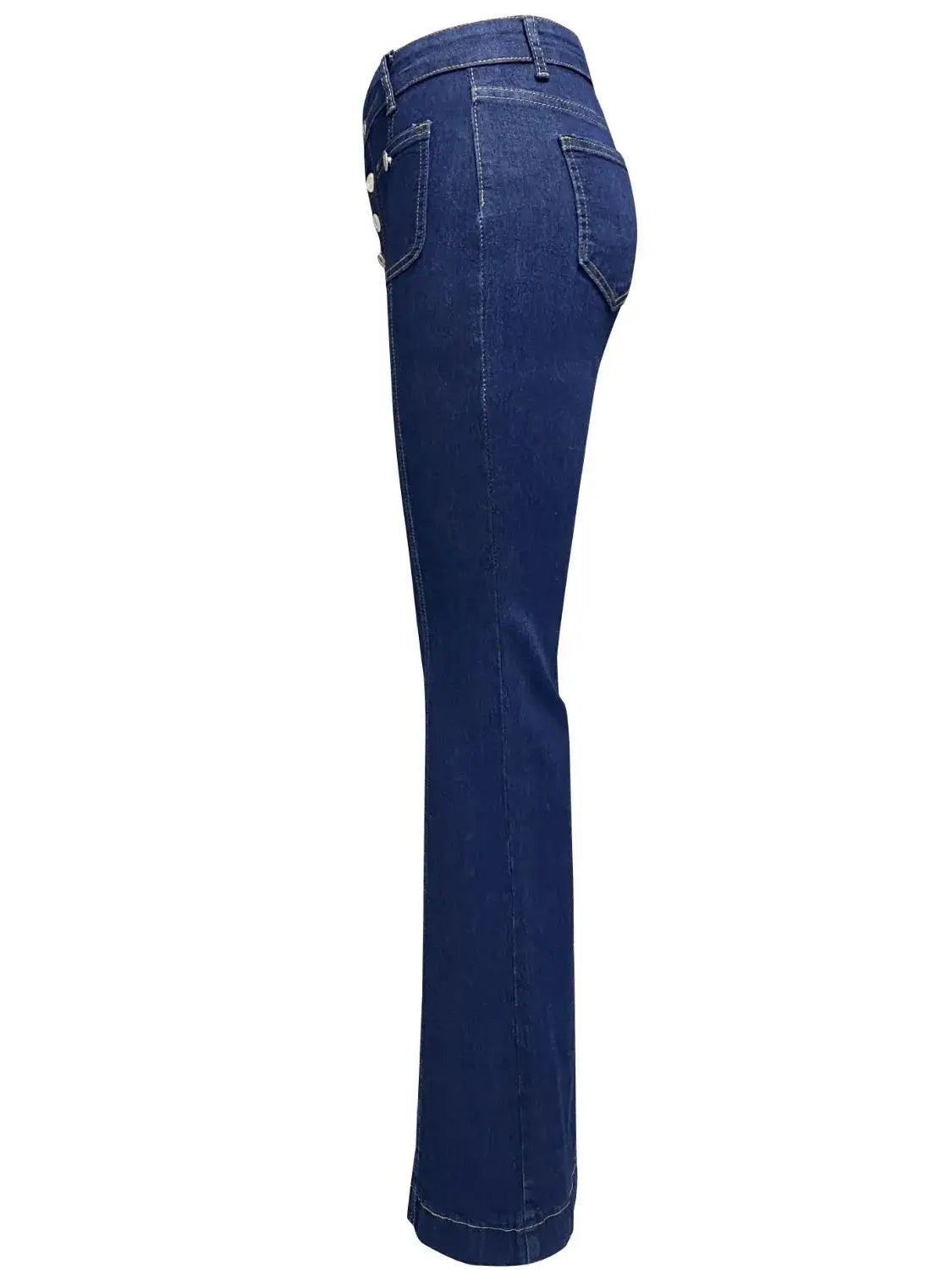 Flare Jeans with Pockets - Trendsi - Flyclothing LLC