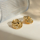 18K Gold-Plated Stud Earrings - Trendsi