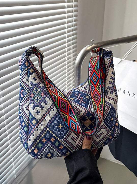 Geometric Adjustable Strap Crossbody Bag - Trendsi - Flyclothing LLC
