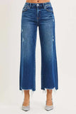 RISEN High Rise Crop Wide Leg Jeans - Trendsi - Flyclothing LLC