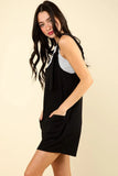 VERY J Tie Shoulder Front Pocket Romper - Trendsi
