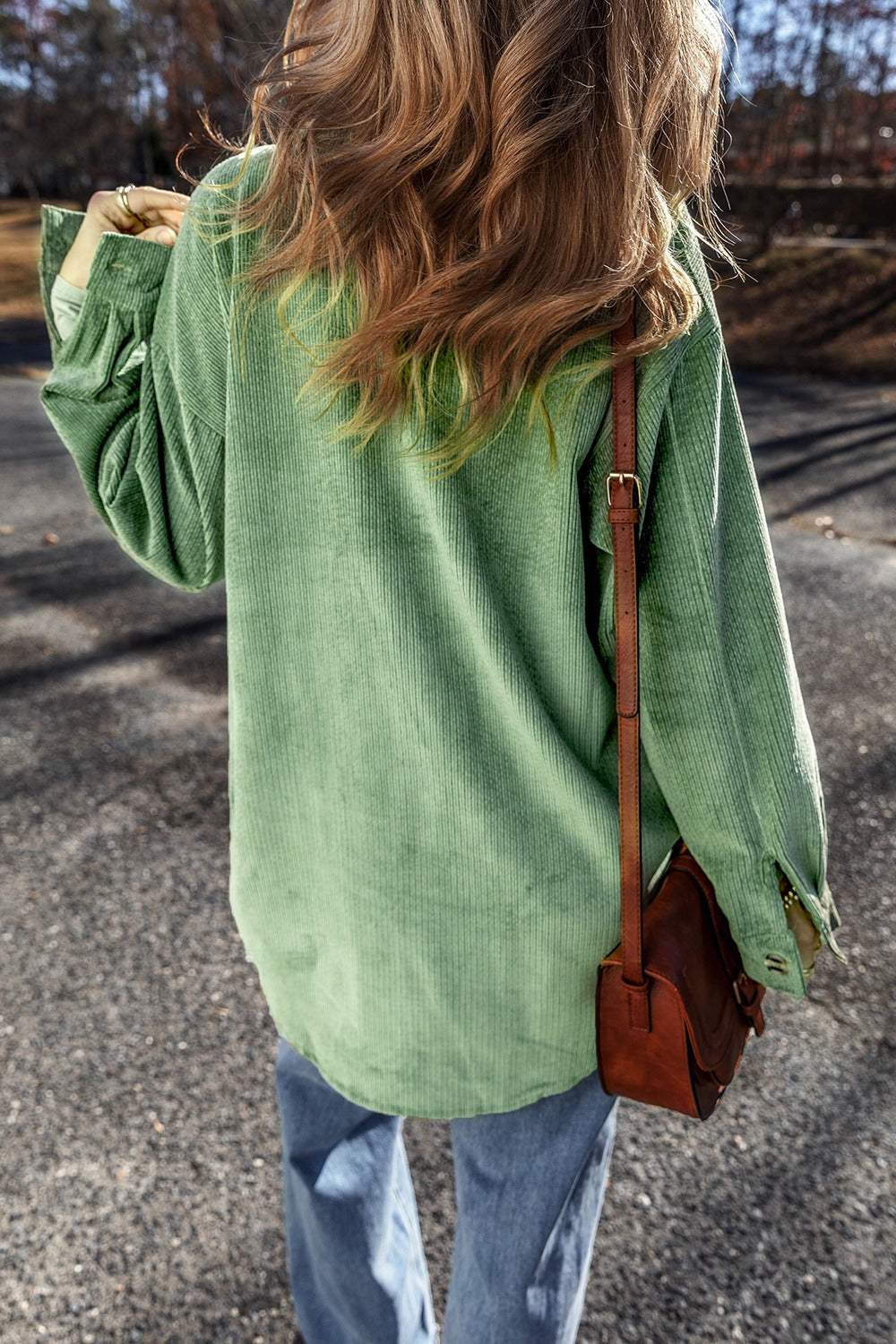Button Up Long Sleeve Jacket - Trendsi - Flyclothing LLC