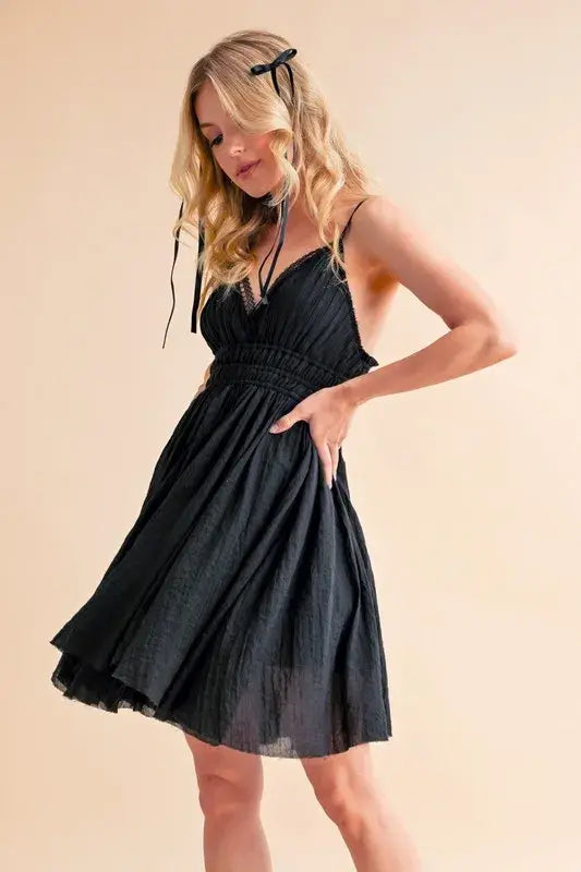 Aemi+Co Lace Detail Mini Cami Dress - Trendsi - Flyclothing LLC