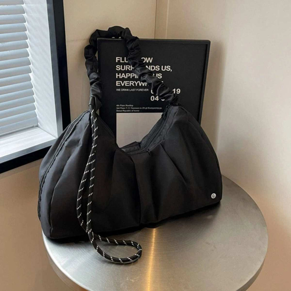 Ruched Large Tote Bag - Trendsi - Flyclothing LLC