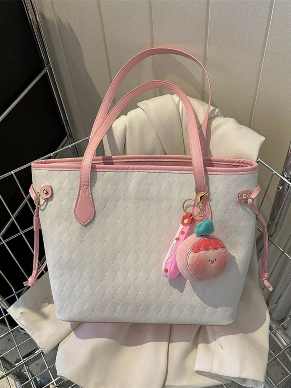 Woven Pattern Tote Bag - Trendsi - Flyclothing LLC