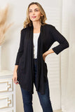 Culture Code Full Size Open Front Cardigan - Trendsi - Flyclothing LLC