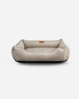 Chester & Lee | Classic Velvet Sleeper Dog Bed Beige - Chester & Lee - Flyclothing LLC
