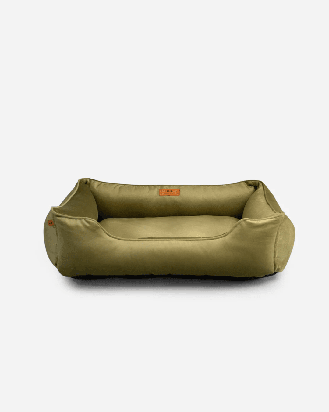 Chester & Lee | Vibrant Velvet Sleeper Dog Bed Olive - Chester & Lee - Flyclothing LLC