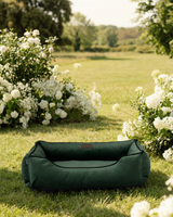 Chester & Lee | Classic Velvet Sleeper Dog Bed Green - Chester & Lee - Flyclothing LLC