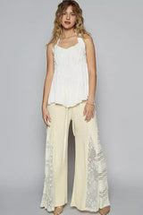 POL Backless Halter Sleeveless Top with Smocking Shirring Detail - Trendsi - Flyclothing LLC