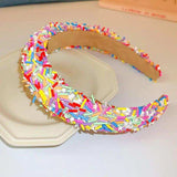 Acrylic Contrast Wide Headband - Trendsi - Flyclothing LLC