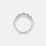 Inlaid Moissanite 925 Sterling Silver Ring - Trendsi - Flyclothing LLC