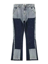 Men's Contrast Washed Bootcut Jeans - Trendsi - Flyclothing LLC