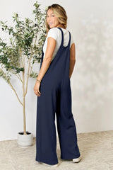 Double Take Full Size Wide Strap Overall with Pockets - Trendsi - Flyclothing LLC