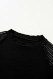 Round Neck Half Sleeve Top - Trendsi - Flyclothing LLC