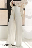 ADORA Tied Wide Leg Knit Pants - Trendsi - Flyclothing LLC