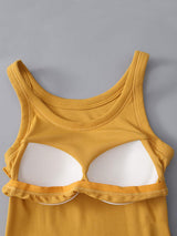 Round Neck Tank with Bra - Trendsi - Flyclothing LLC