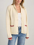 Lobster Button Up Long Sleeve Cardigan - Trendsi - Flyclothing LLC