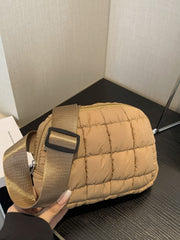 Bubble Texture Adjustable Strap Crossbody Bag - Trendsi