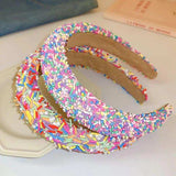 Acrylic Contrast Wide Headband - Trendsi - Flyclothing LLC