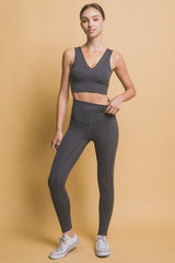 Love Tree High Waist Leggings with Side Pockets - Trendsi