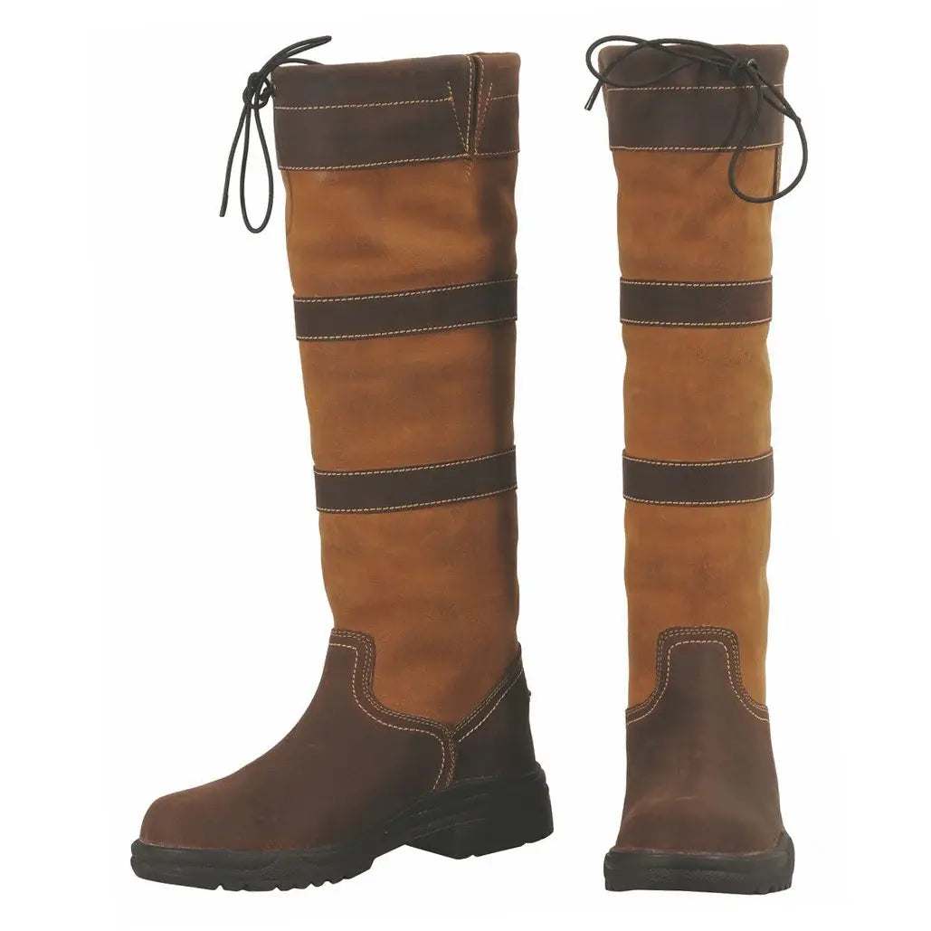TuffRider Ladies Lexington Tall Country Boots Chocolate Fawn - Breeches.com - Flyclothing LLC