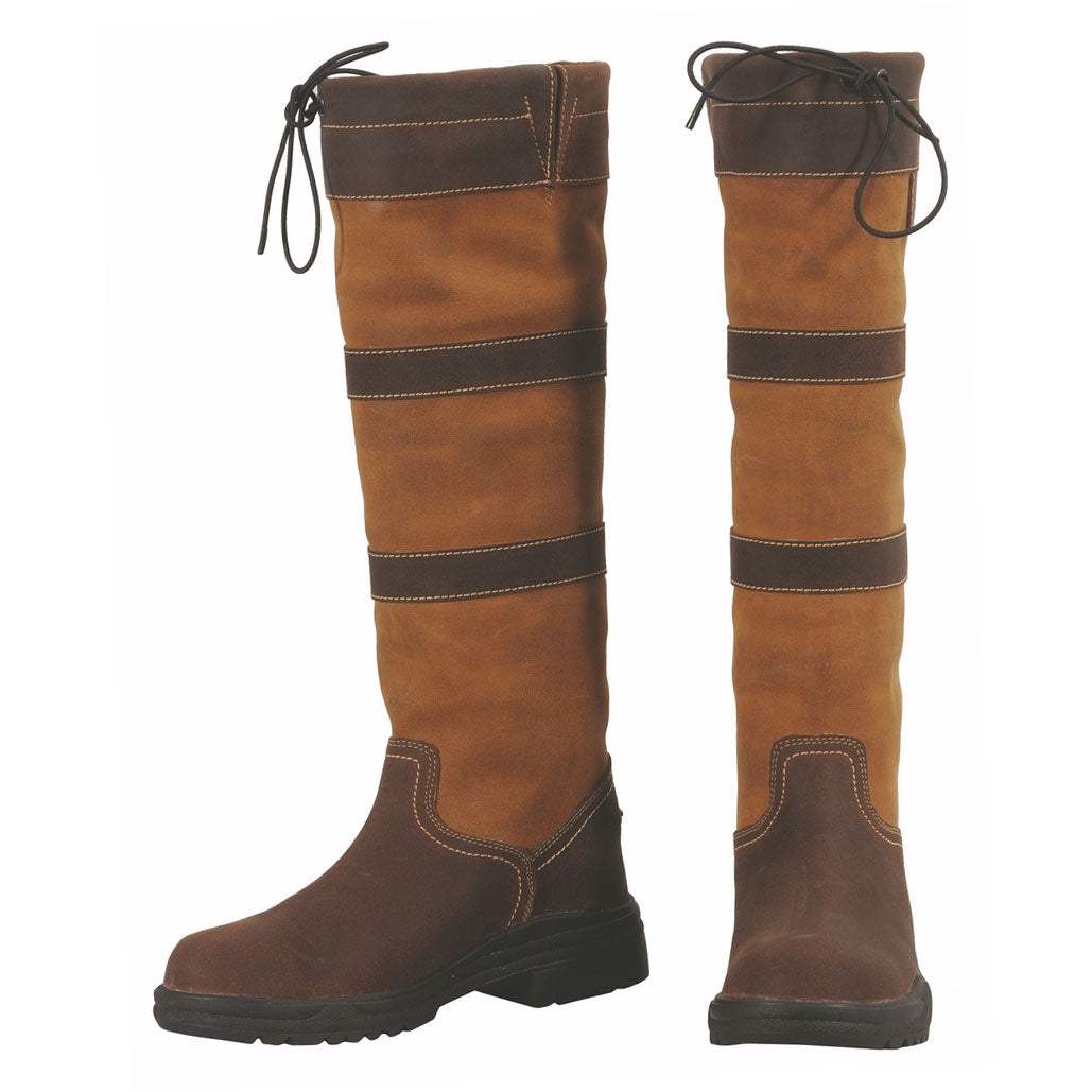TuffRider Ladies Lexington Tall Country Boots Chocolate Fawn - Breeches.com - Flyclothing LLC