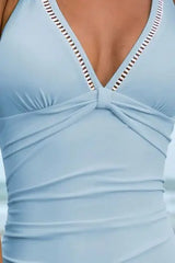 Double Spaghetti Strap One-Piece Swimwear - Trendsi - Flyclothing LLC
