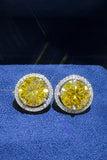 4 Carat Moissanite 925 Sterling Silver Earrings - Trendsi