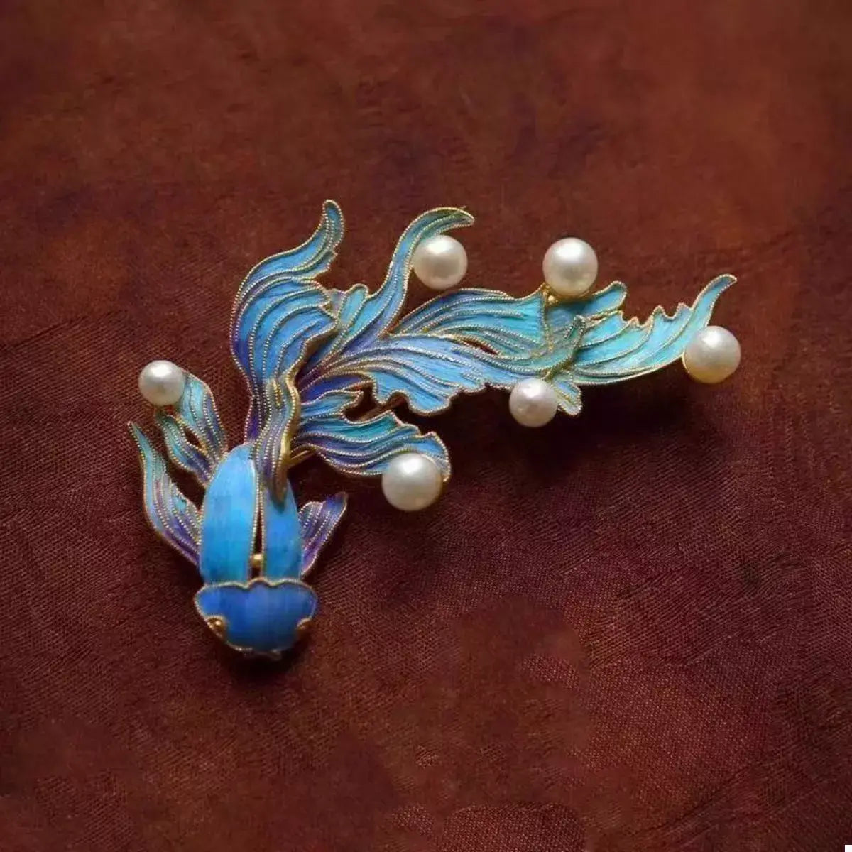 Goldfish Pearl Dangle Earrings - Trendsi - Flyclothing LLC