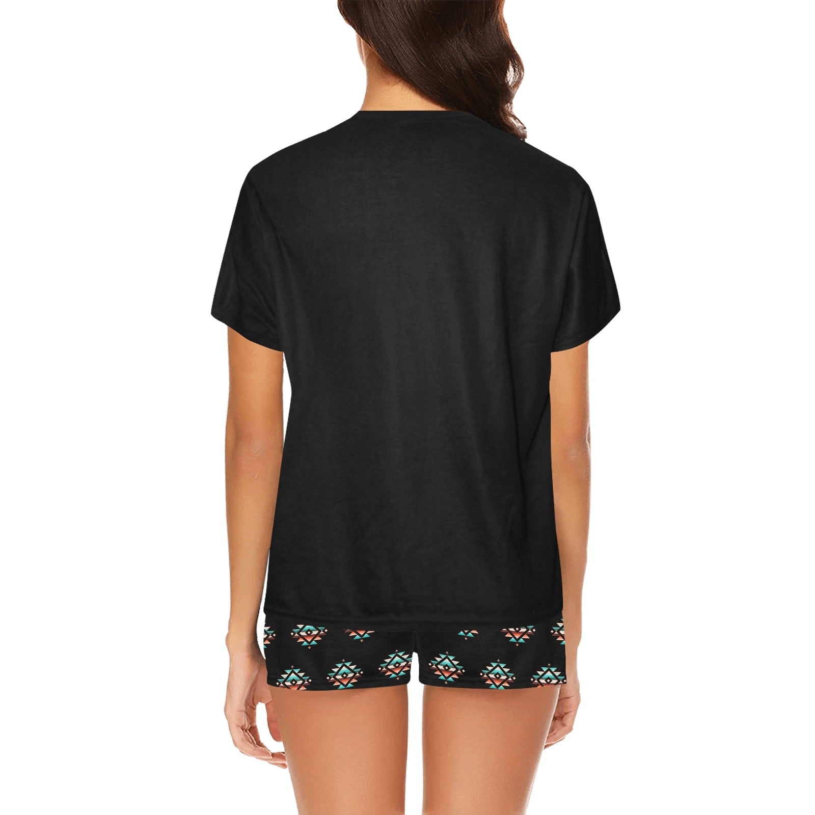 Baha Ranch Native Buffalo Women's Western Top and Short Pajama Set