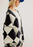 Color Block Button Down Long Sleeve Cardigan - Trendsi - Flyclothing LLC