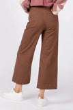 SAGE + FIG Wide Leg Cropped Pants - Trendsi