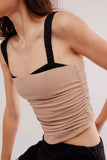 Square Neck Wide Strap Cami - Trendsi - Flyclothing LLC