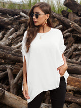 Perfee Round Neck Short Sleeve T-Shirt - Trendsi - Flyclothing LLC