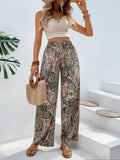 Printed Wide Leg Pants - Trendsi - Flyclothing LLC
