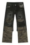 Men's Frayed Hem Camouflage Jeans - Trendsi - Flyclothing LLC