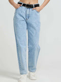 Pocketed Straight Leg Jeans - Trendsi - Flyclothing LLC